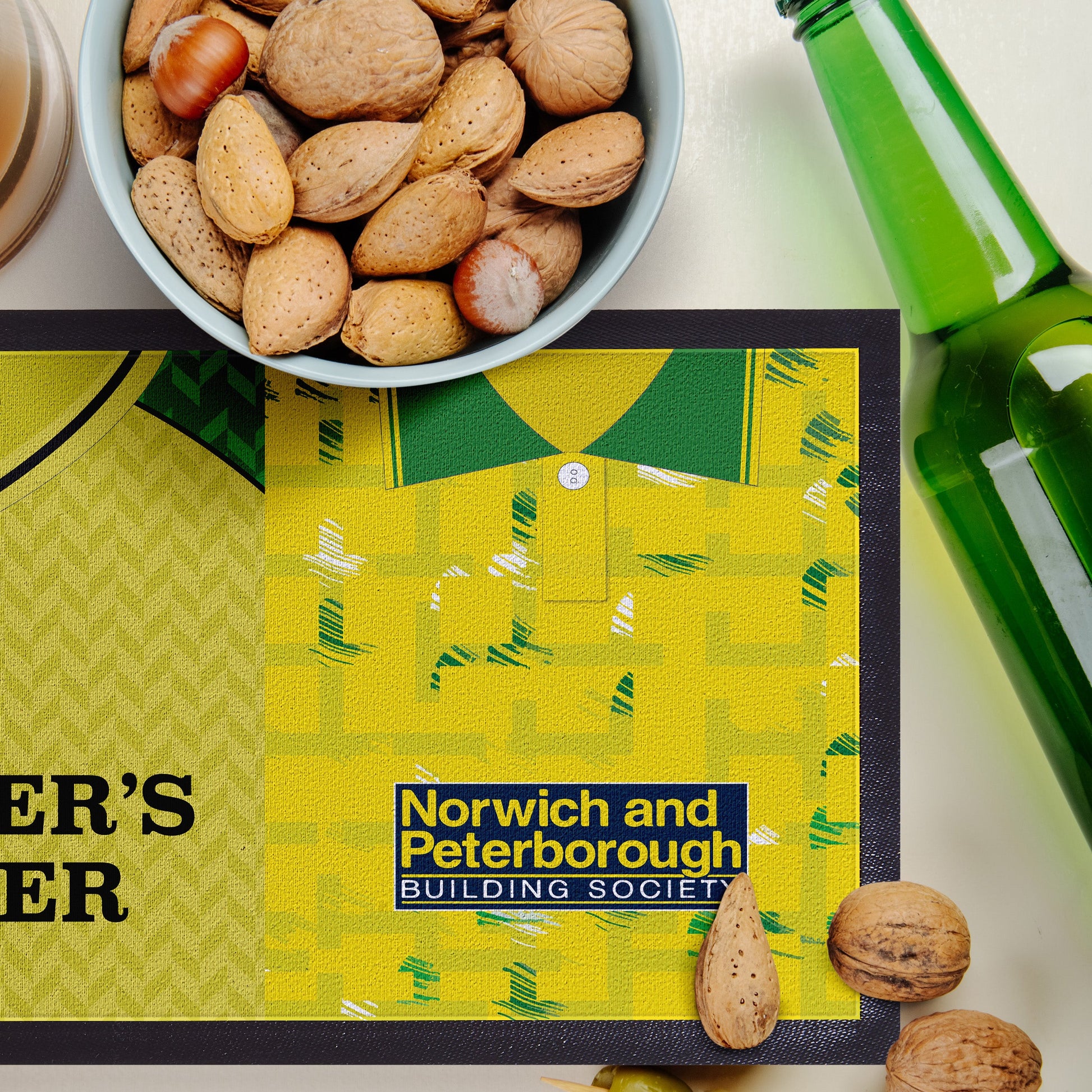 Personalised Norwich- Retro Football Shirts - Bar Runner