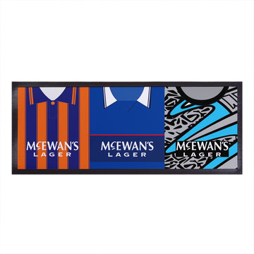 Personalised Rangers - Style 2 - Retro Football Shirts - Bar Runner