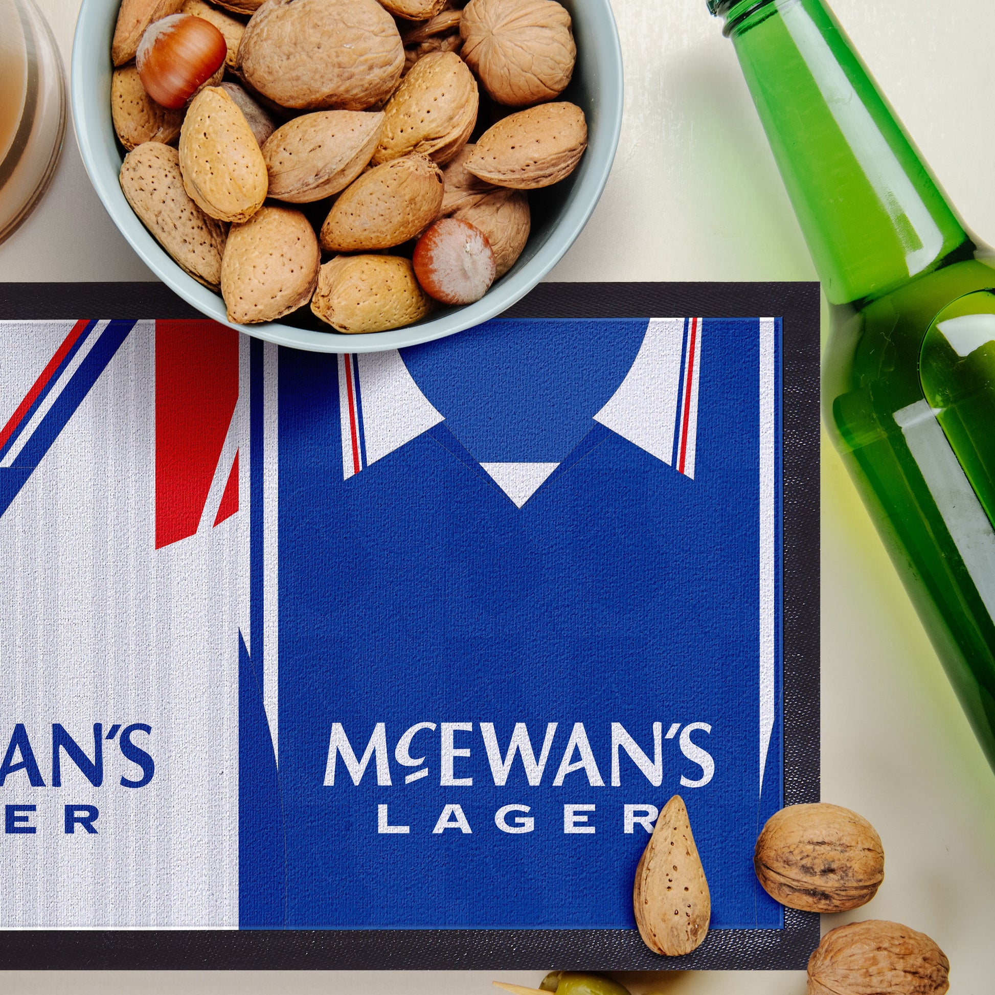 Personalised Rangers - Style 1 - Retro Football Shirts - Bar Runner