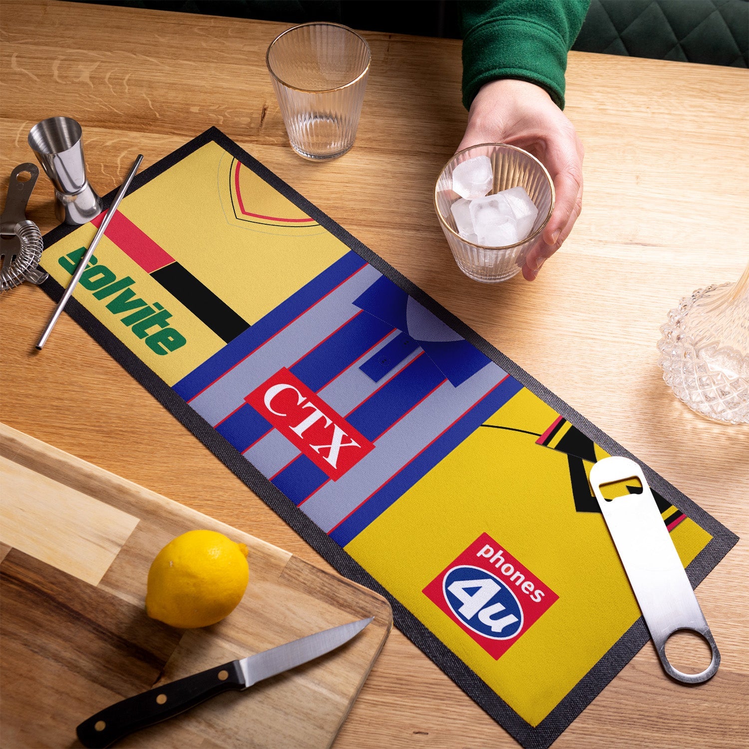 Personalised Watford - Retro Football Shirts - Bar Runner