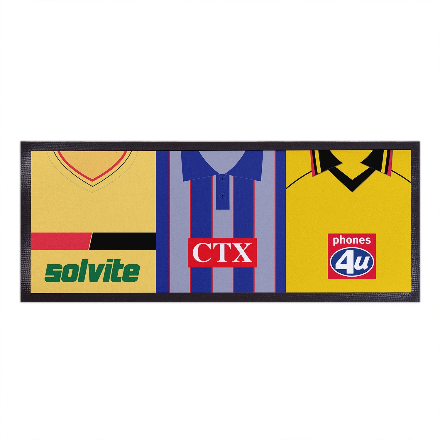 Personalised Watford - Retro Football Shirts - Bar Runner