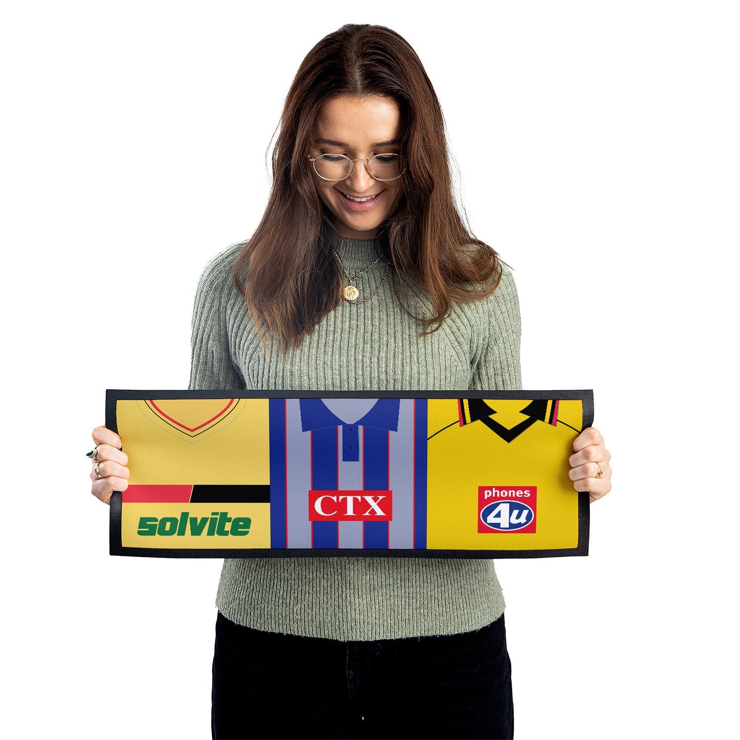 Personalised Watford - Retro Football Shirts - Bar Runner