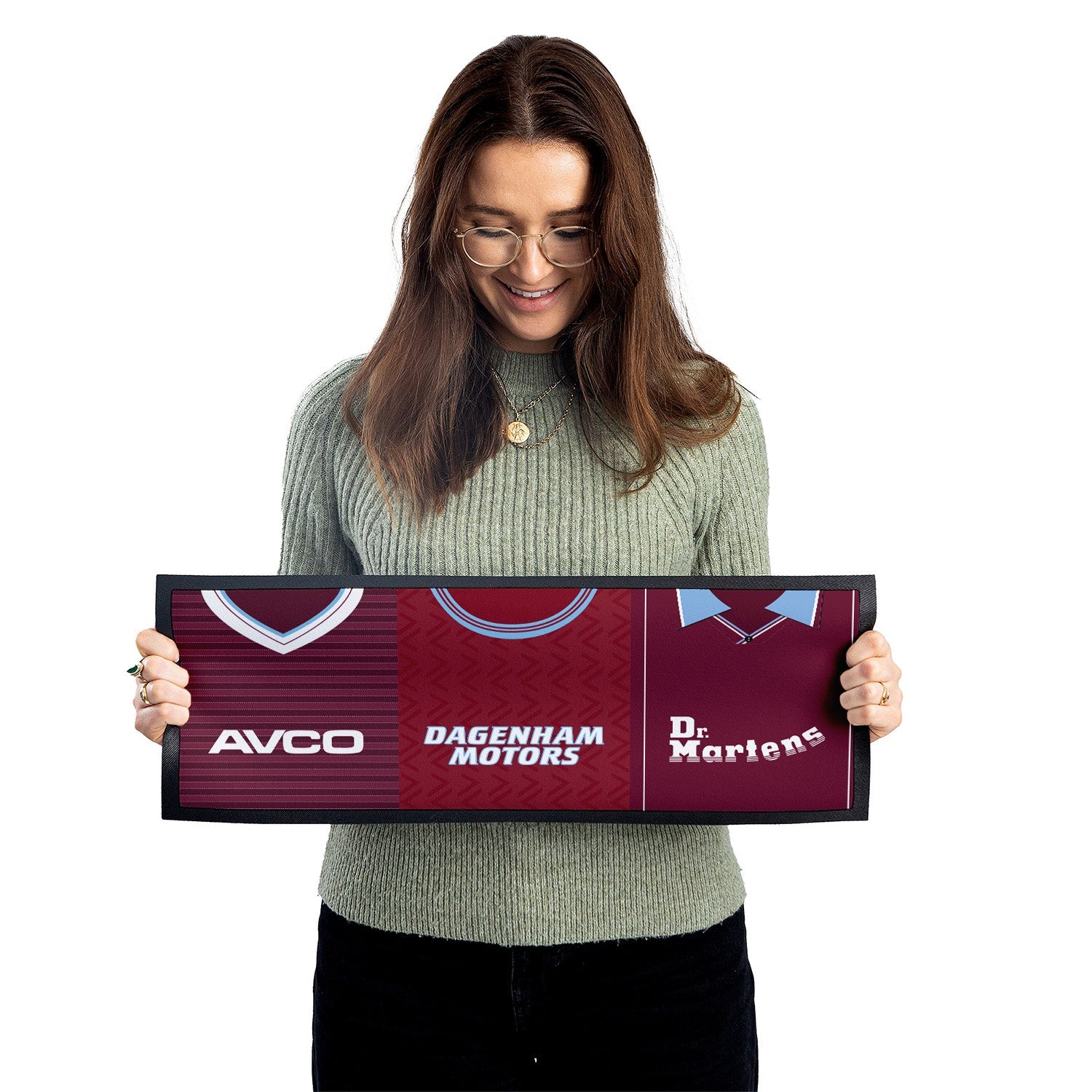 Personalised West Ham - Retro Football Shirts - Bar Runner