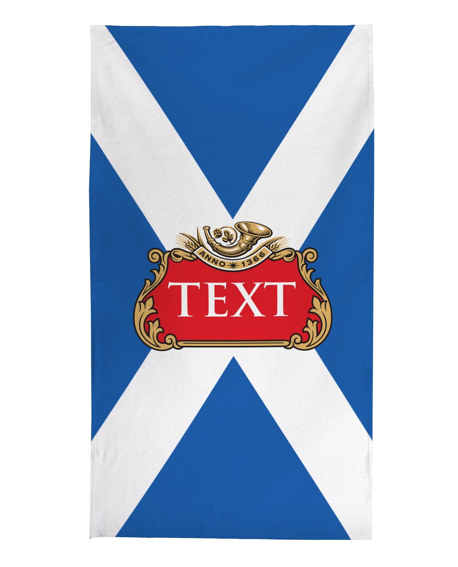 Personalised Beach Towel - Scotland Flag