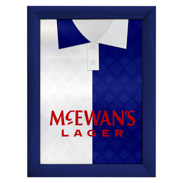 Personalised Blackburn - 1992 Home Shirt - A4 Metal Sign Plaque - Frame Options Available