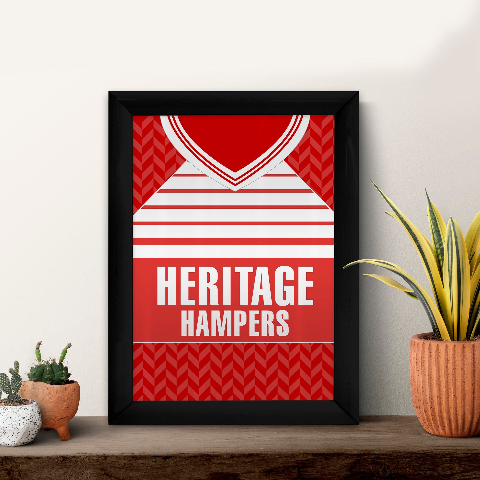 Personalised Middlesbrough 1990 Home Shirt - A4 Metal Sign Plaque