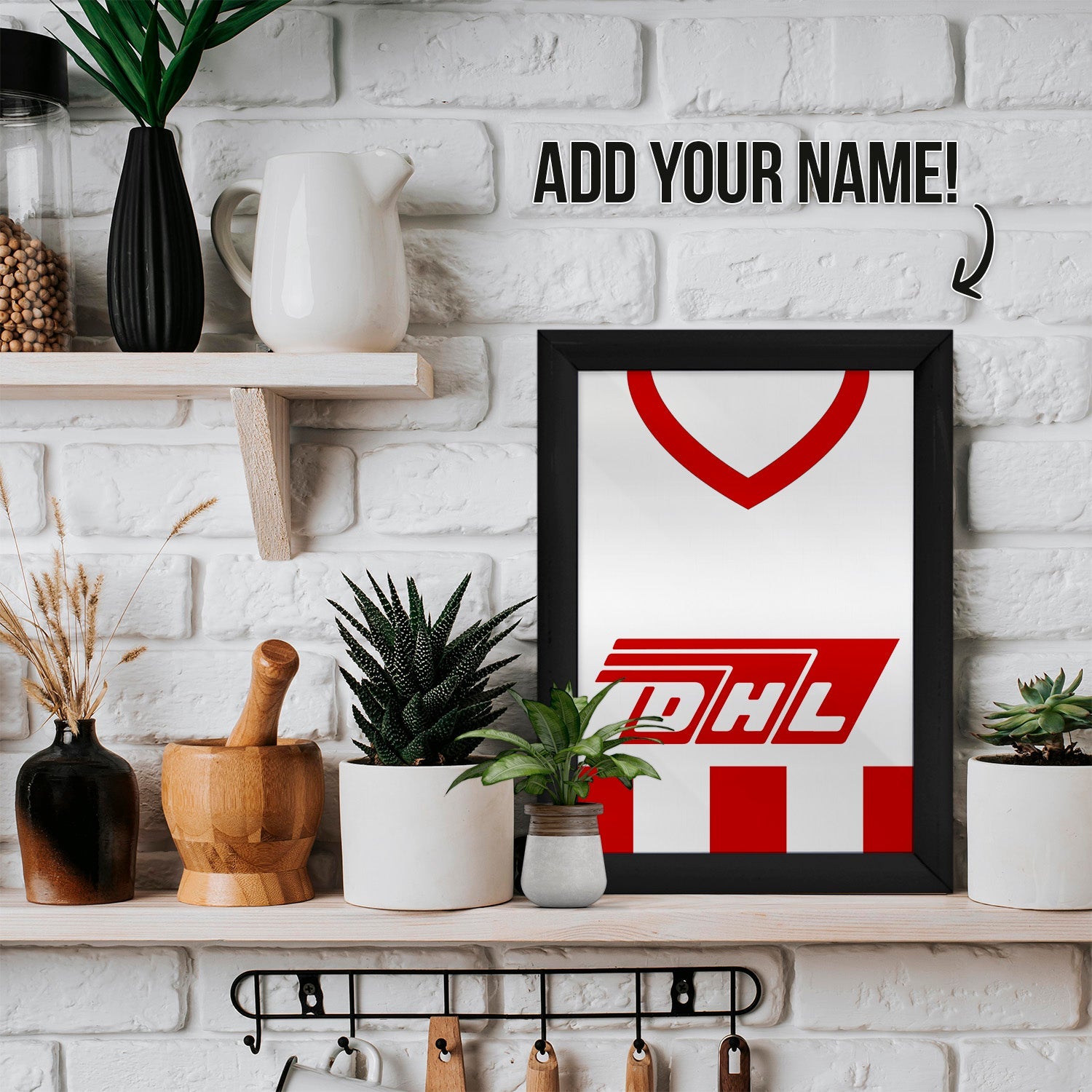 Personalised Brentford - 1983 Home Shirt - A4 Metal Sign Plaque