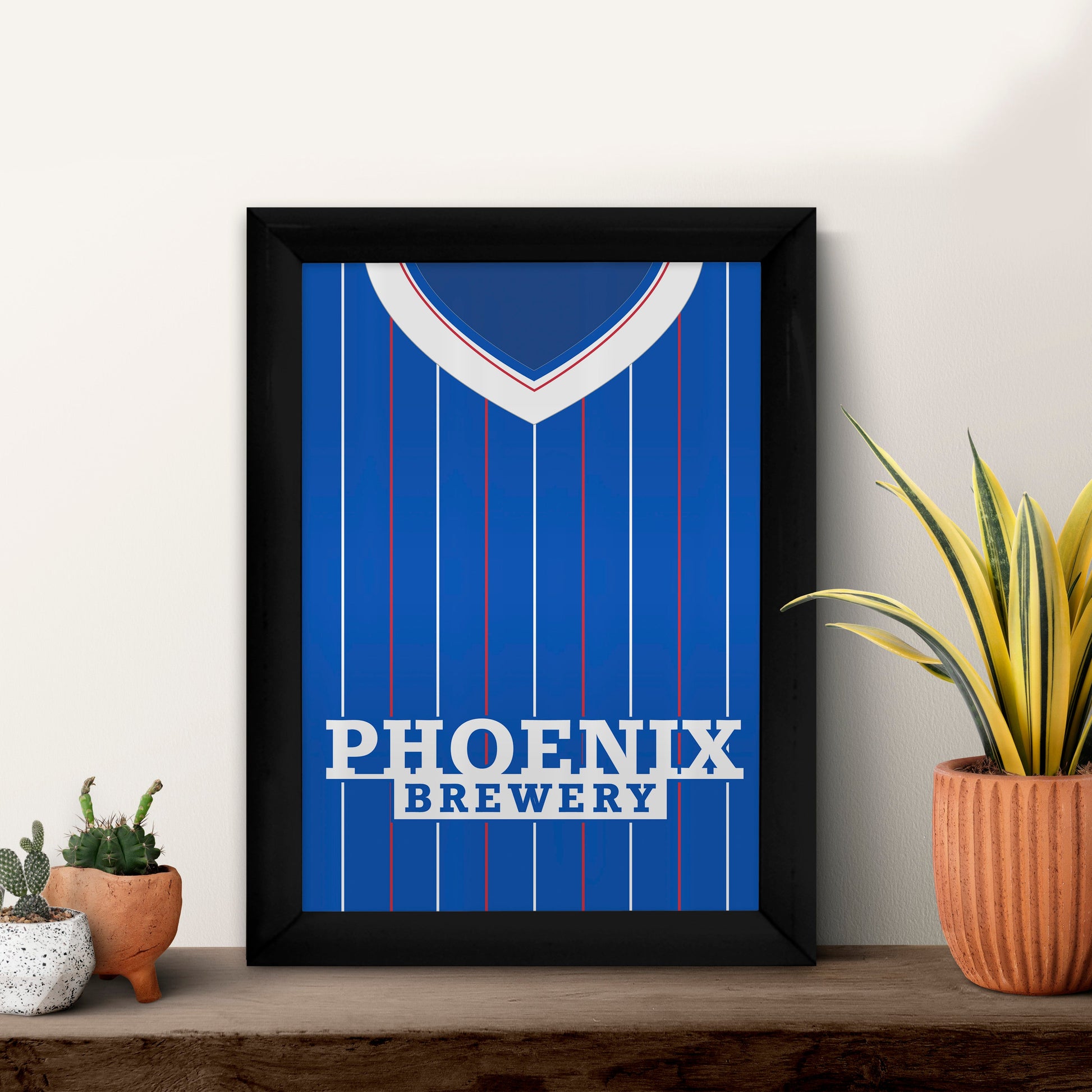 Personalised Brighton-1983 Home Shirt - A4 Metal Sign Plaque