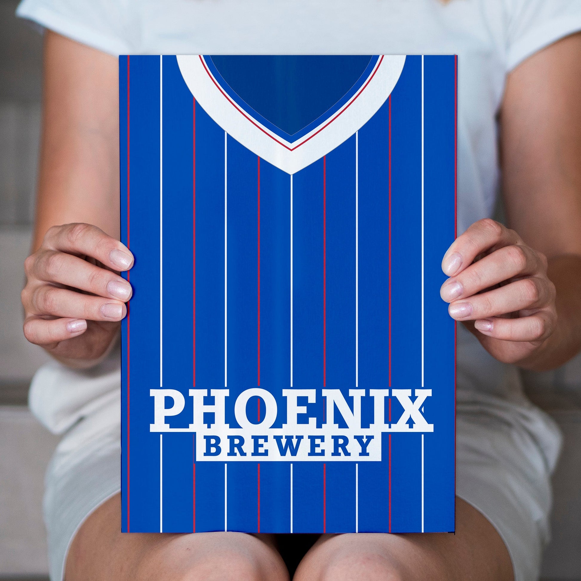 Personalised Brighton-1983 Home Shirt - A4 Metal Sign Plaque