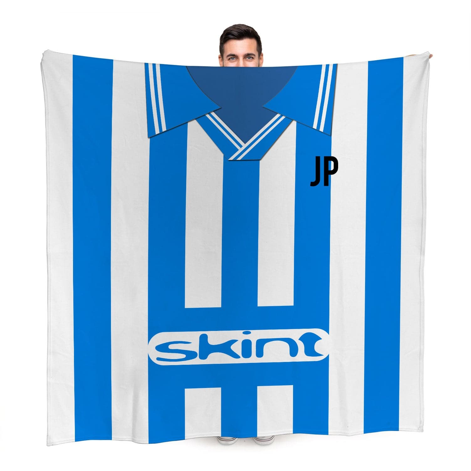 Brighton & Hove FC - 1999 Home Shirt - Retro Fleece Blanket