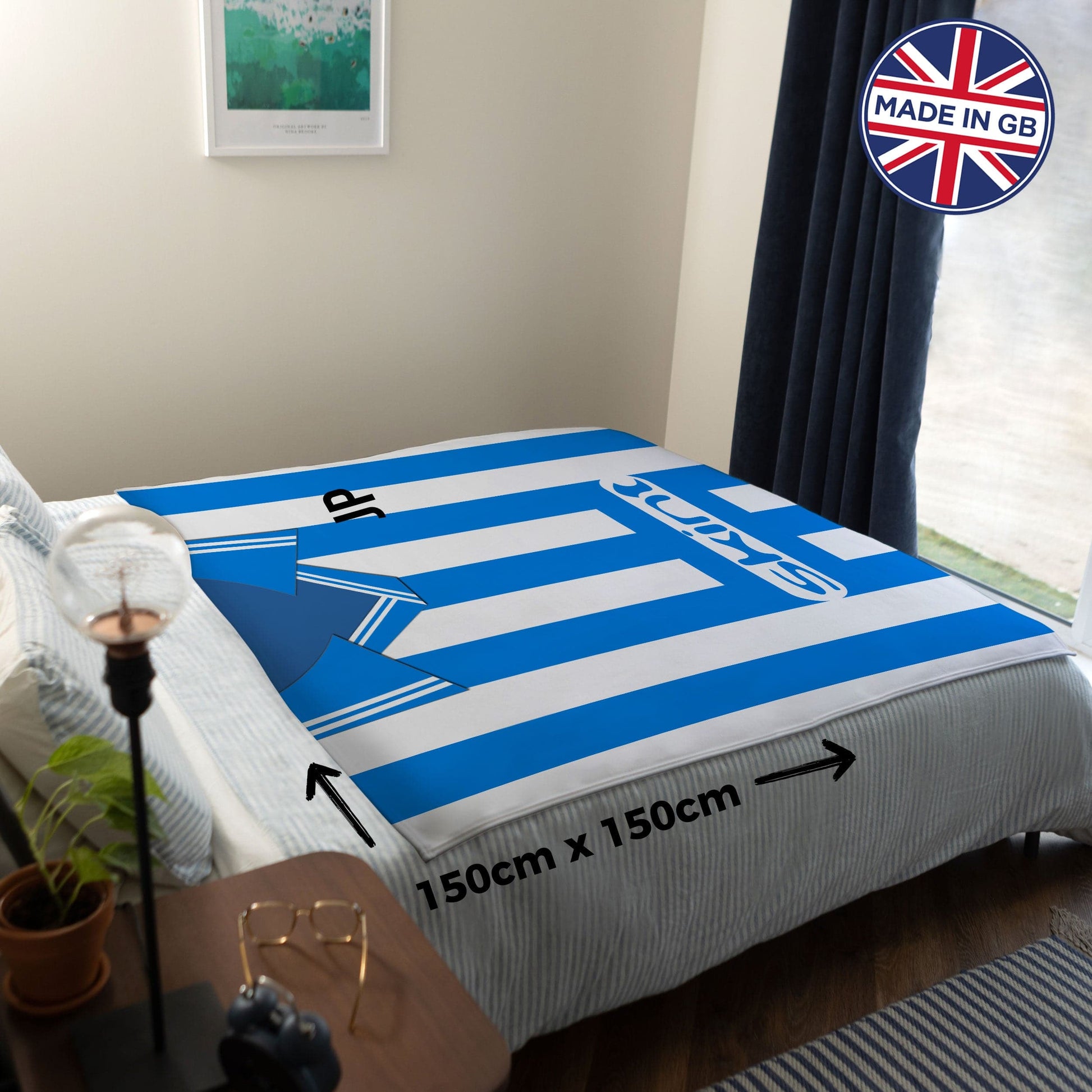 Brighton & Hove FC - 1999 Home Shirt - Retro Fleece Blanket