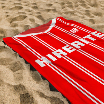 Bristol - 1998 Home Shirt - Personalised Lightweight, Microfibre Retro Beach Towel - 150cm x 75cm