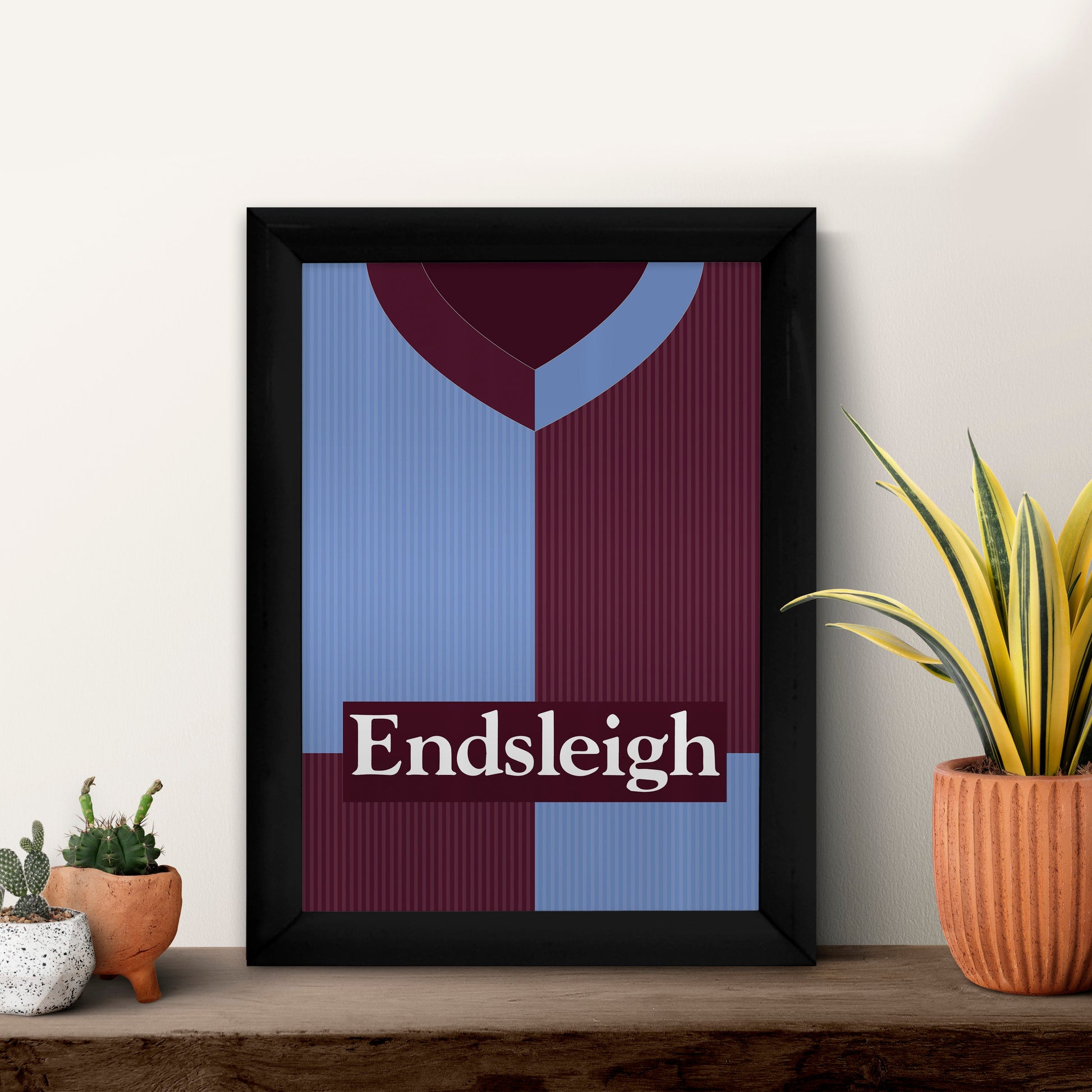 Personalised Burnley - 1998 Home Shirt - A4 Metal Sign Plaque