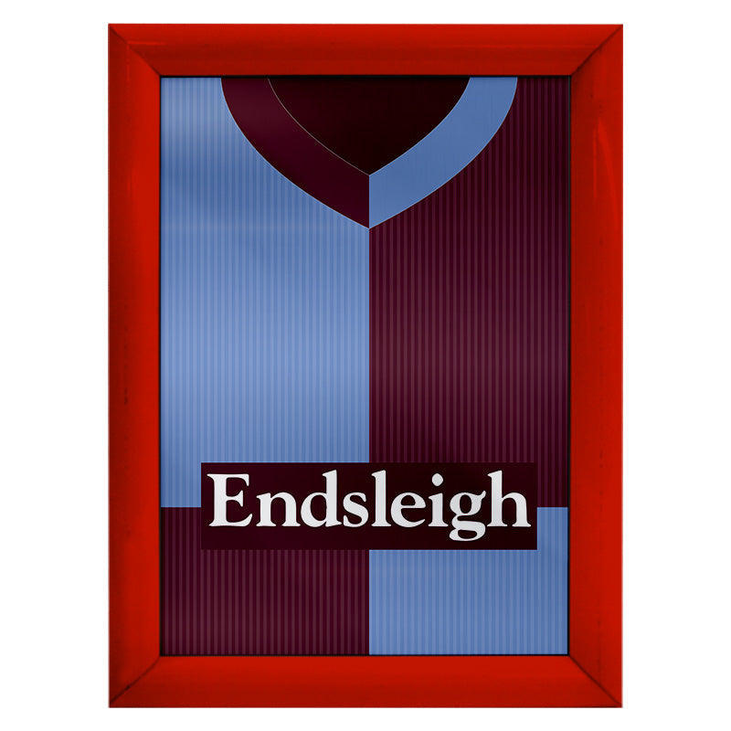 Personalised Burnley - 1998 Home Shirt - A4 Metal Sign Plaque