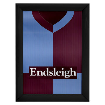 Personalised Burnley - 1998 Home Shirt - A4 Metal Sign Plaque - Frame Options Available