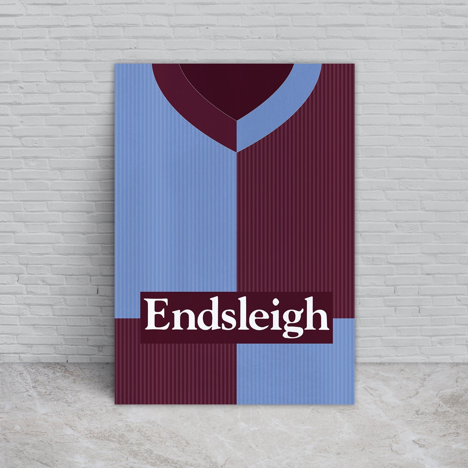 Personalised Burnley - 1998 Home Shirt - A4 Metal Sign Plaque