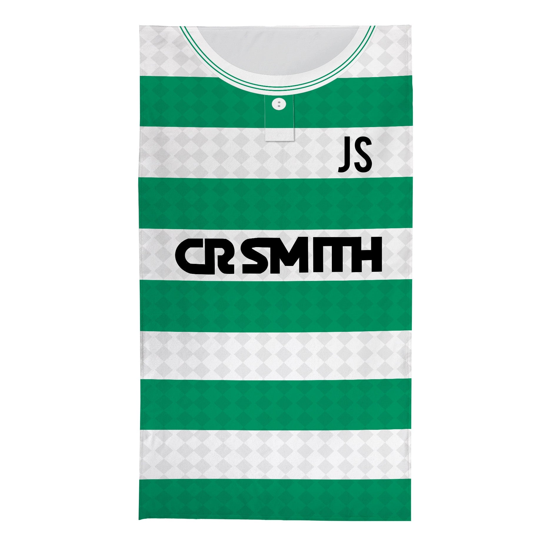 Celtic - 1988 Home Shirt - Personalised Retro Beach Towel