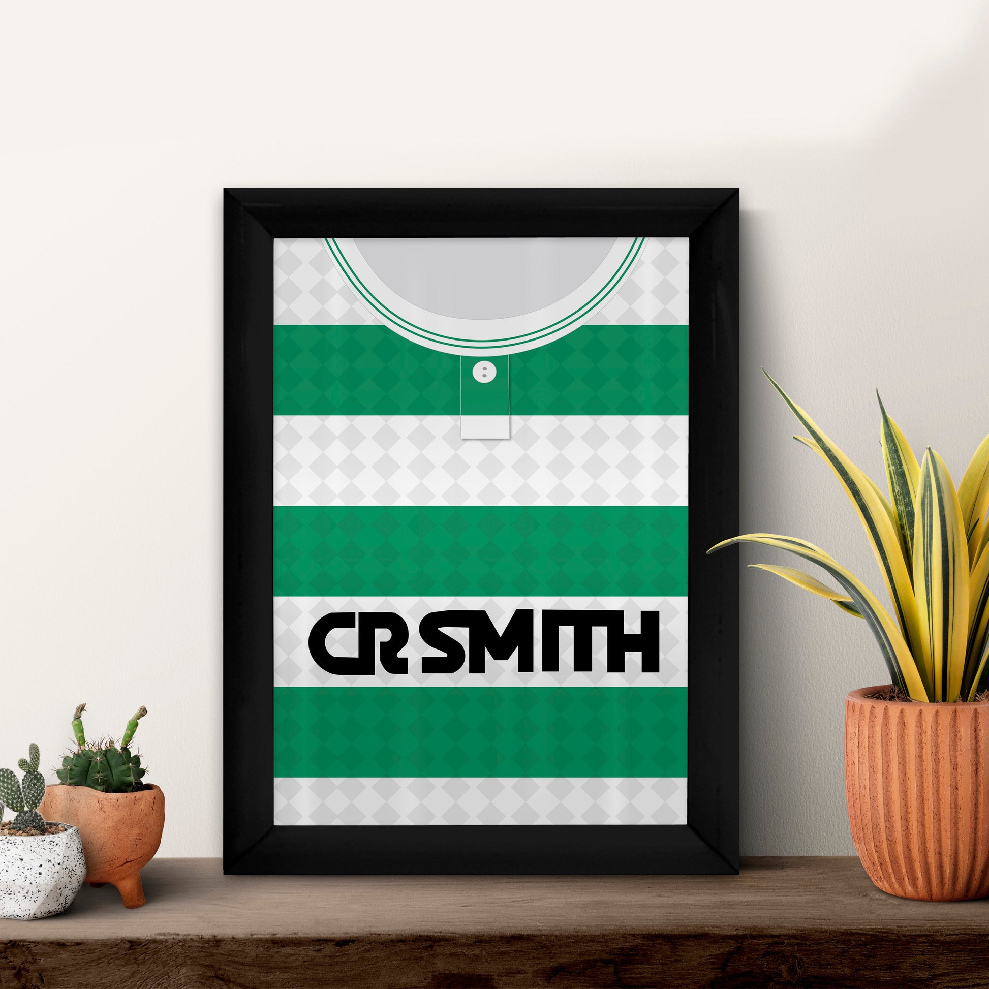 Personalised Celtic - 1988 Home Shirt - A4 Metal Sign Plaque