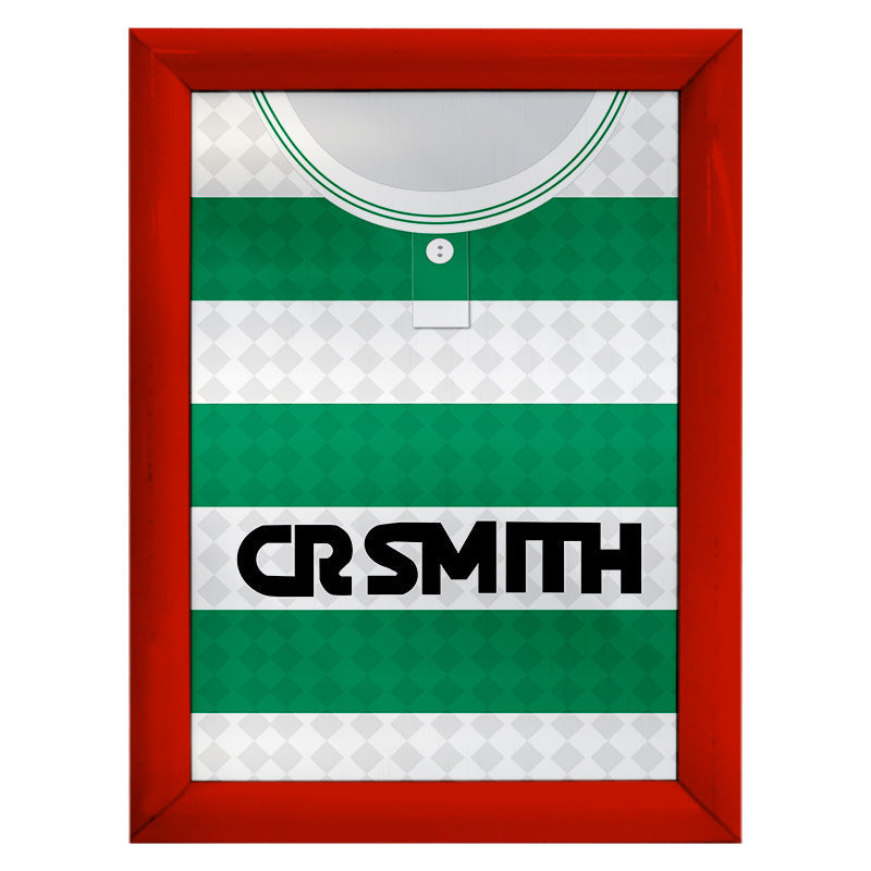 Personalised Celtic - 1988 Home Shirt - A4 Metal Sign Plaque