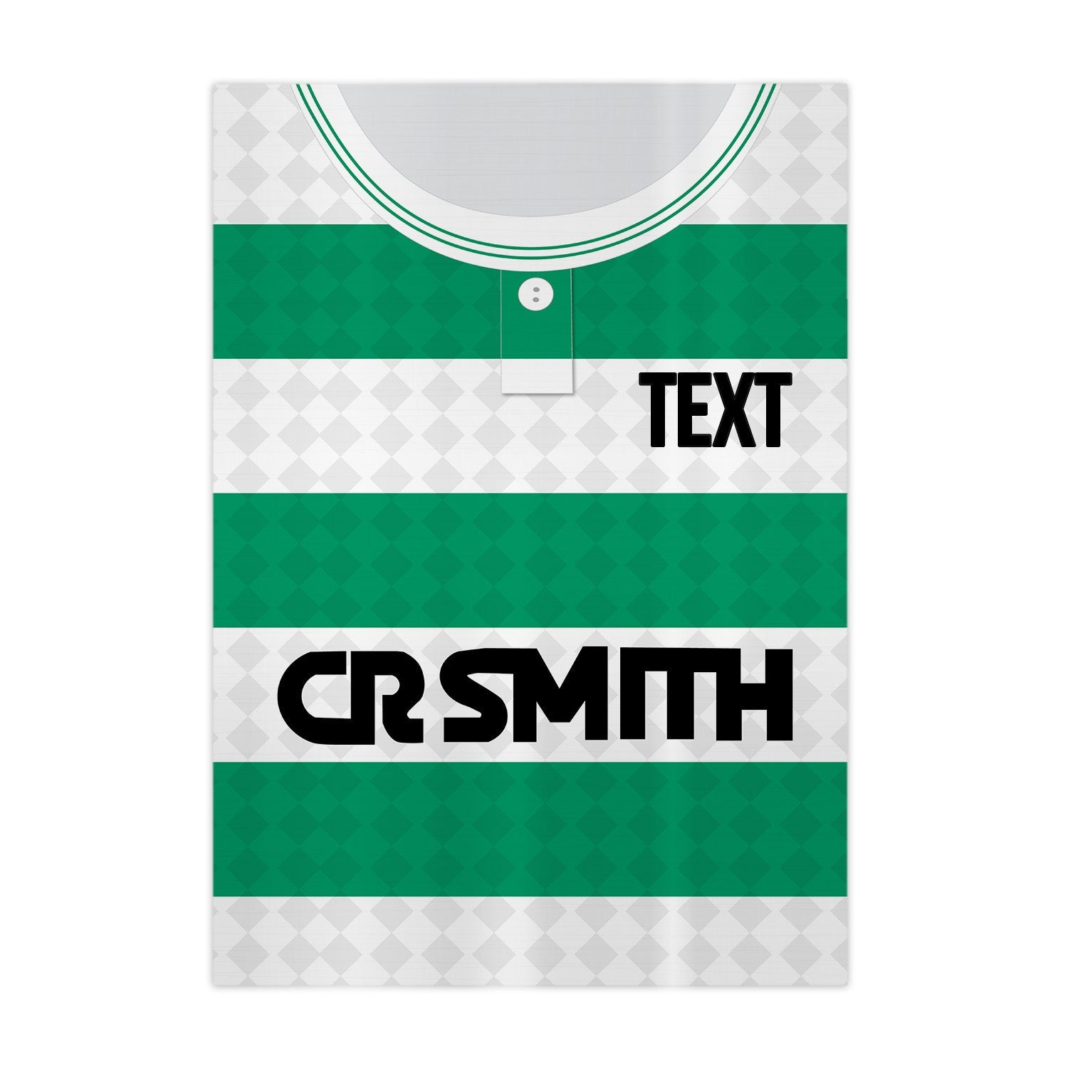 Personalised Celtic - 1988 Home Shirt - A4 Metal Sign Plaque