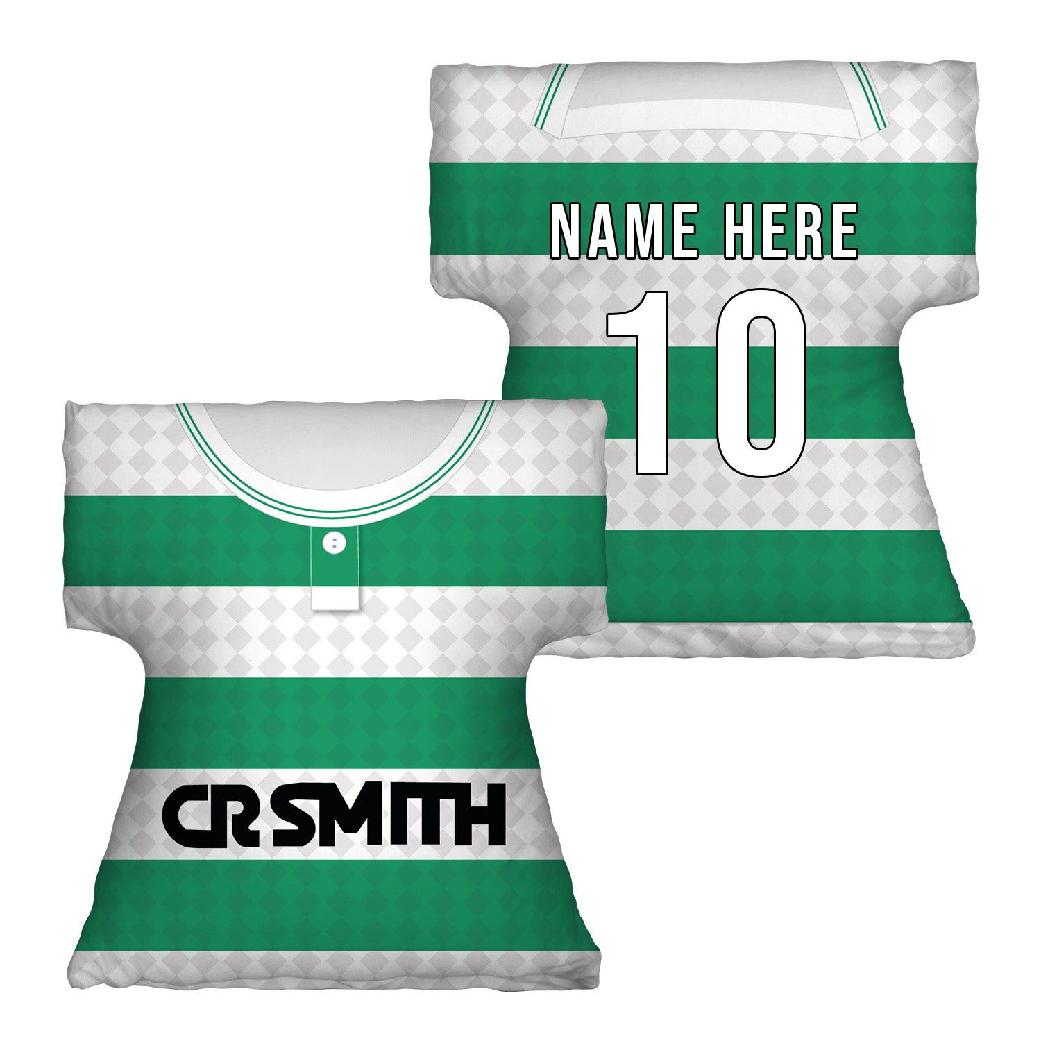 Celtic - 1988 Home Shirt - Personalised Retro Shirt Cushion