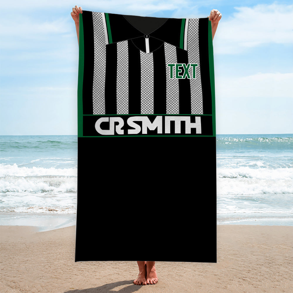 Celtic - 1994 Away Shirt - Personalised Retro Beach Towel - 150cm x 75cm