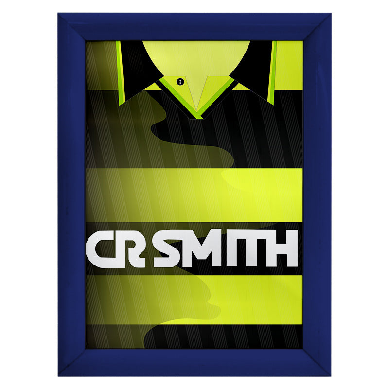 Personalised Celtic - 1997 Away Shirt - A4 Metal Sign Plaque
