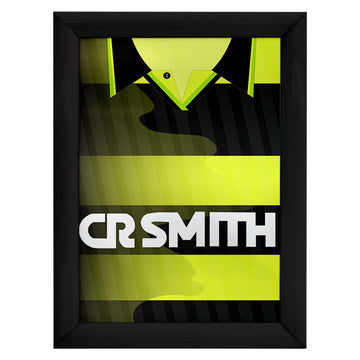 Personalised The Celts Retro - 1997 Away Shirt - A4 Metal Sign Plaque - Frame Options Available