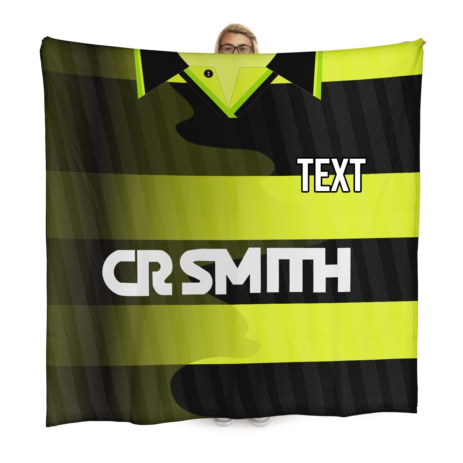 Celtic - 1997 Away Shirt - Personalised Retro Fleece Blanket