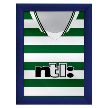 Personalised Celtic Retro - 2001 Home Shirt - A4 Metal Sign Plaque - Frame Options Available