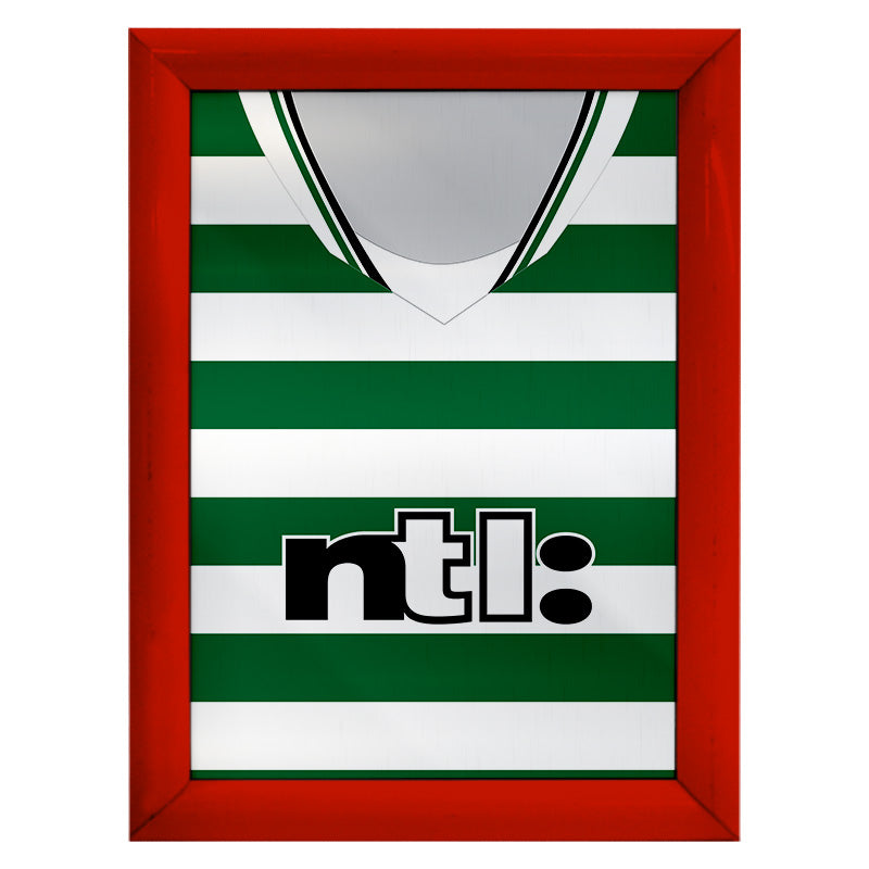 Personalised Celtic - 2001 Home Shirt - A4 Metal Sign Plaque