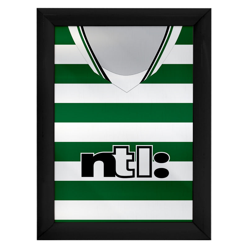 Personalised Celtic - 2001 Home Shirt - A4 Metal Sign Plaque