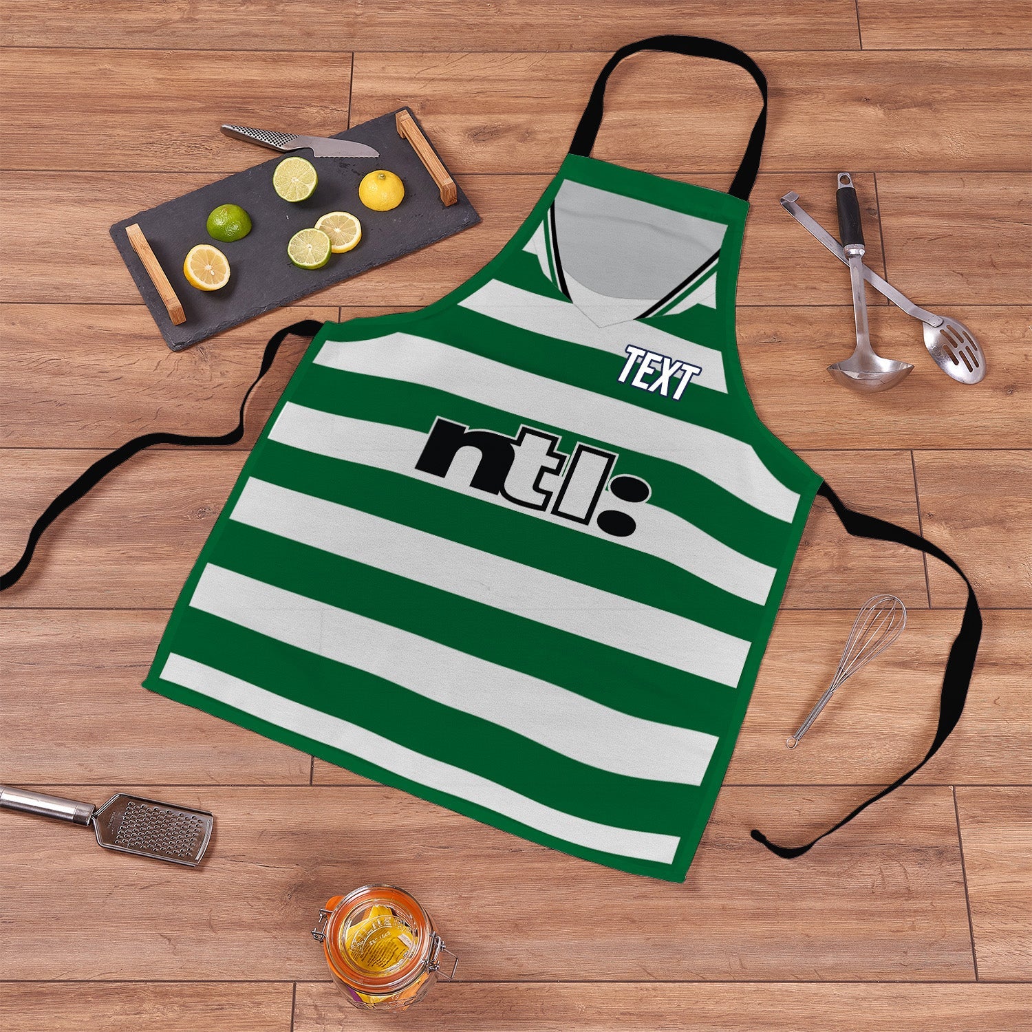 Celtic - 2001 - Home Shirt - Personalised Retro Football Apron