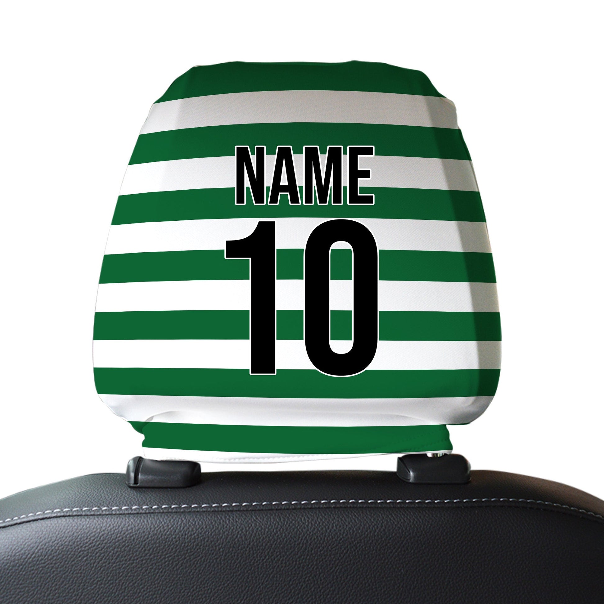 Celtic 2001 Home - Retro Football Shirt - Pack of 2 - Car Seat Headrest Covers