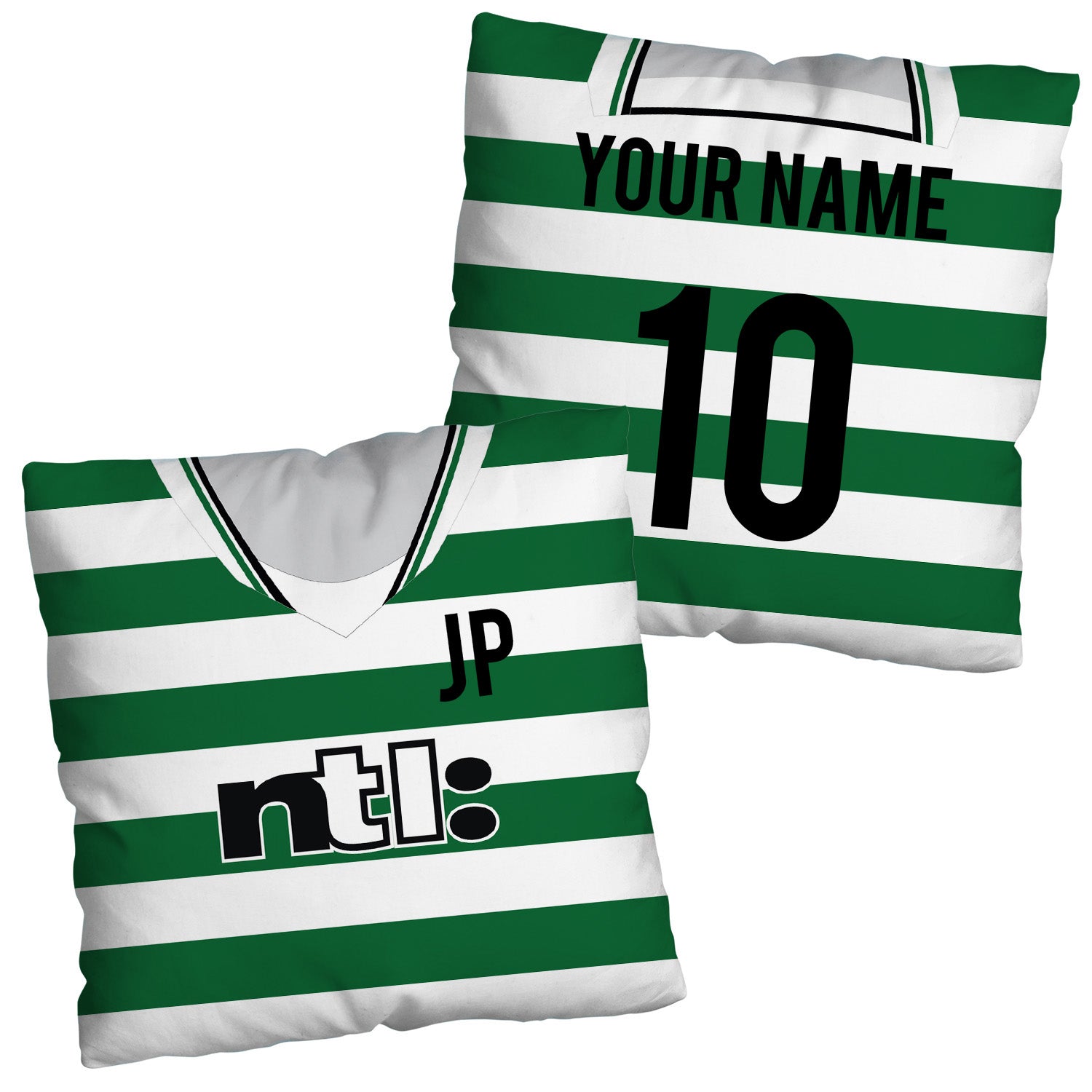 Celtic - 2001 Home Shirt - 45cm or 61cm Retro Cushion