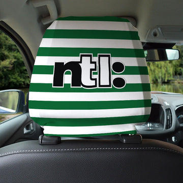 Celtic 2001 Home - Retro Football Shirt - Pack of 2 - Car Seat Headrest Covers