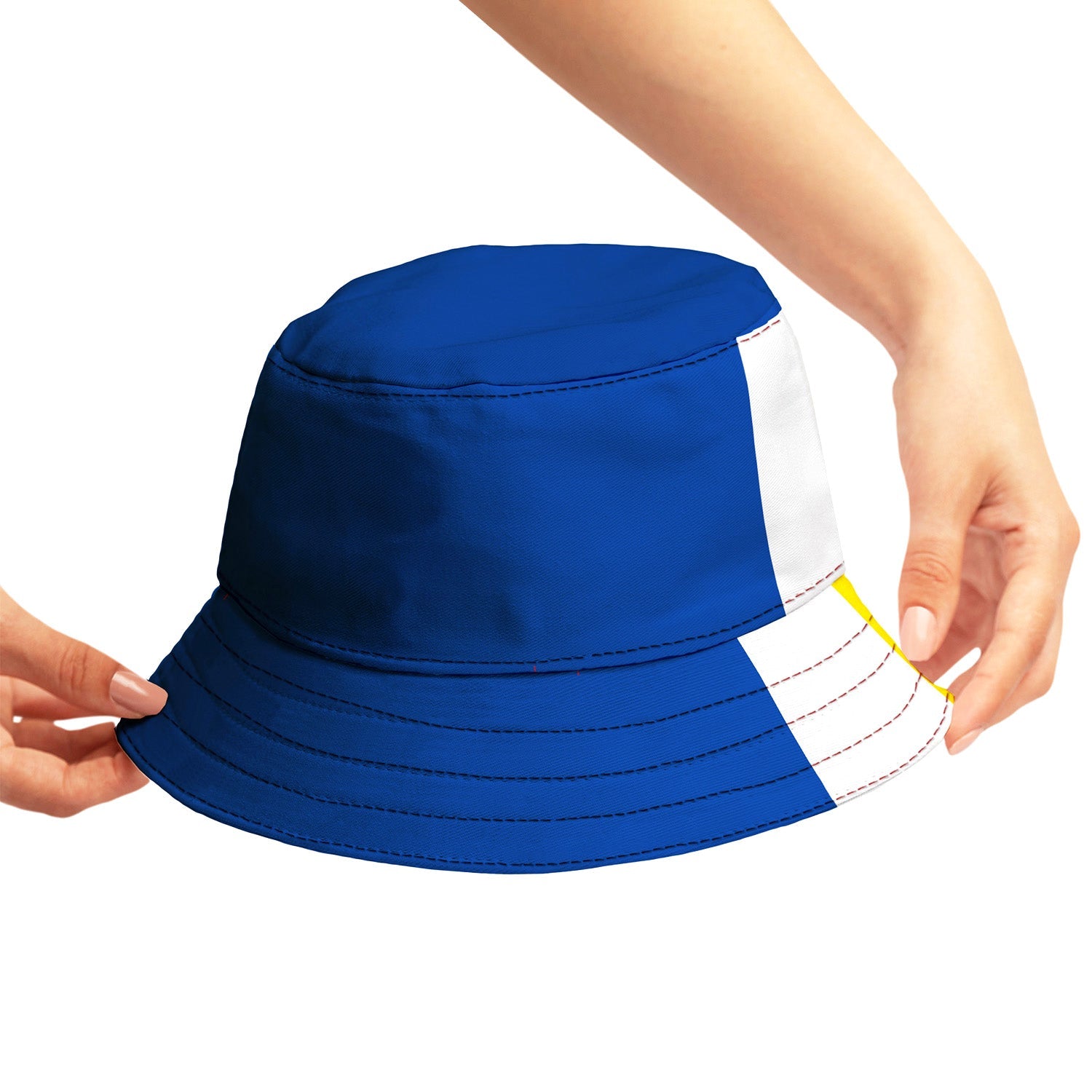 Cardiff 1976 Home Bucket Hat holding