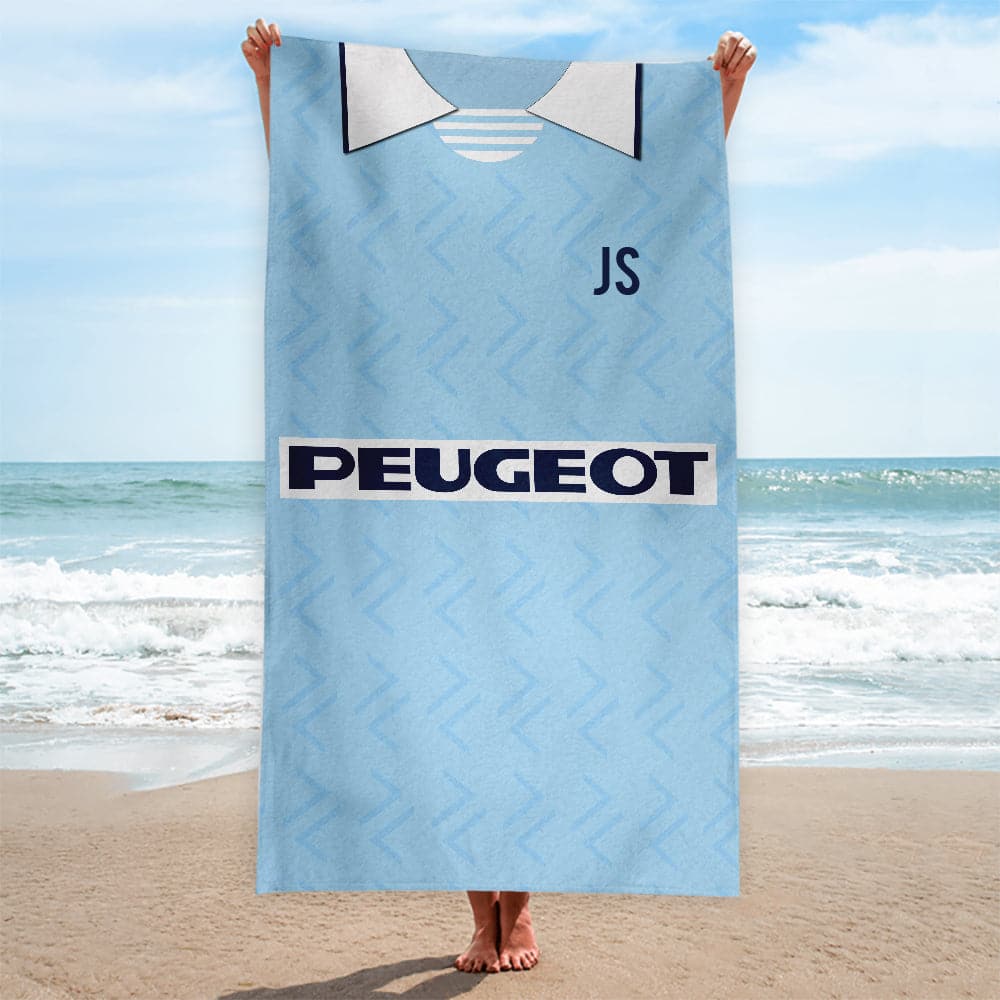 Coventry -1995 Home Shirt - Personalised Retro Beach Towel - 150cm x 75cm