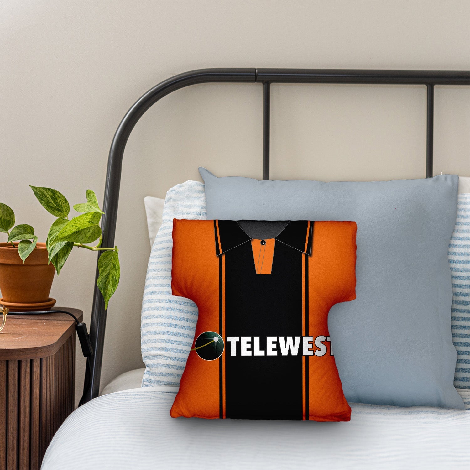 Dundee - 2000 Home Shirt - Personalised Retro Shirt Cushion