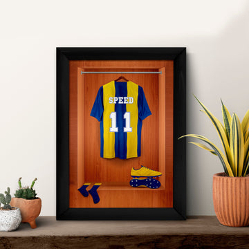 Leeds '94 Retro Shirt Dressing Room - A4 Metal Sign Plaque - Frame Options Available