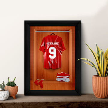 Liverpool Retro '89 Retro Shirt Dressing Room - A4 Metal Sign Plaque - Frame Options Available