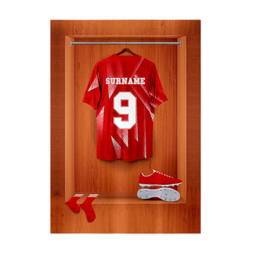 Liverpool Retro '89 Retro Shirt Dressing Room - A4 Metal Sign Plaque - Frame Options Available