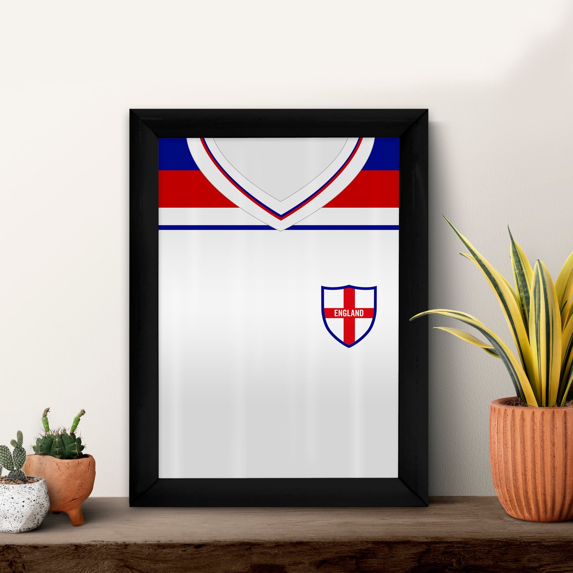 Personalised England - 1982 Home Shirt - A4 Metal Sign Plaque