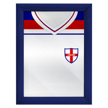 Personalised England - 1982 Home Shirt - A4 Metal Sign Plaque - Frame Options Available