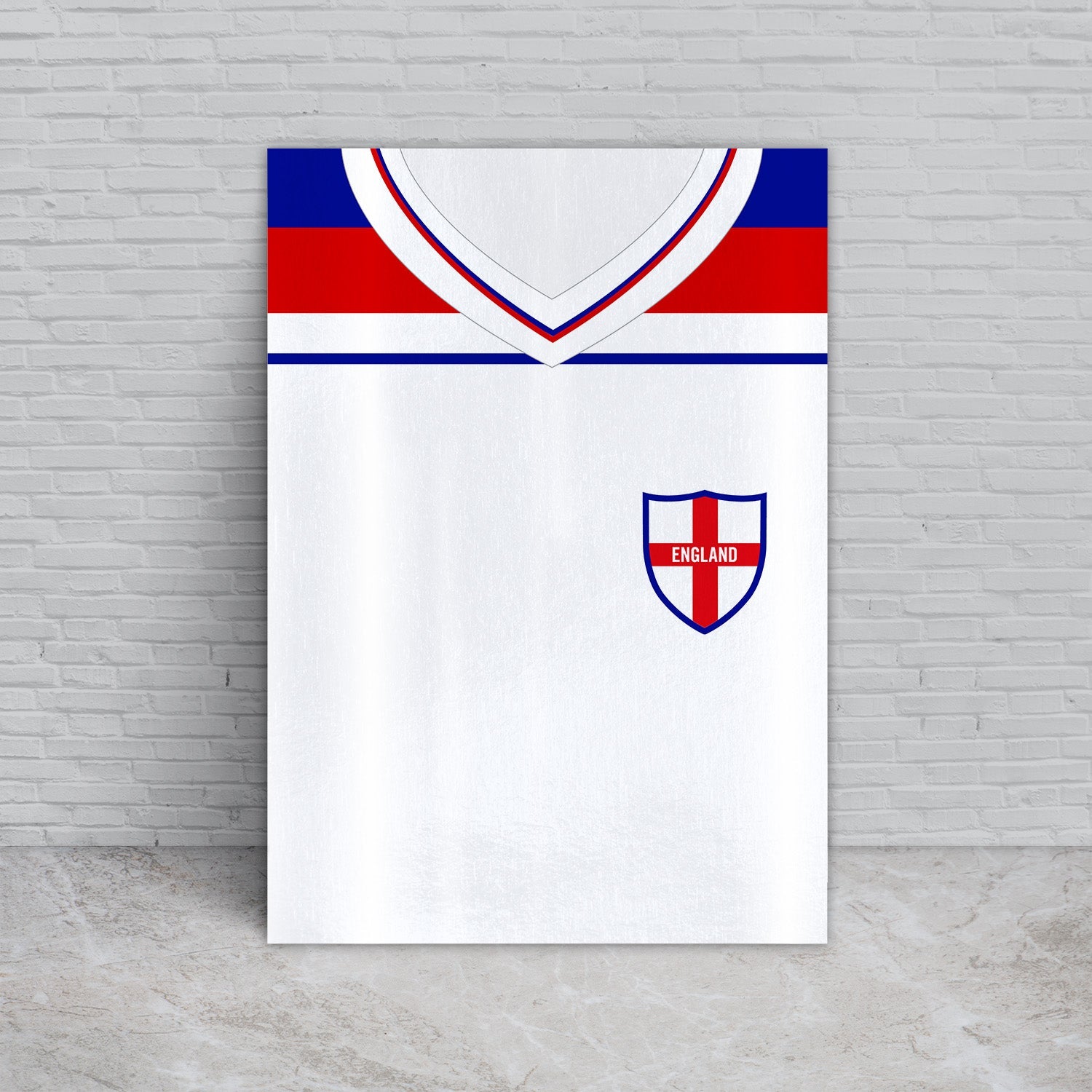 Personalised England - 1982 Home Shirt - A4 Metal Sign Plaque