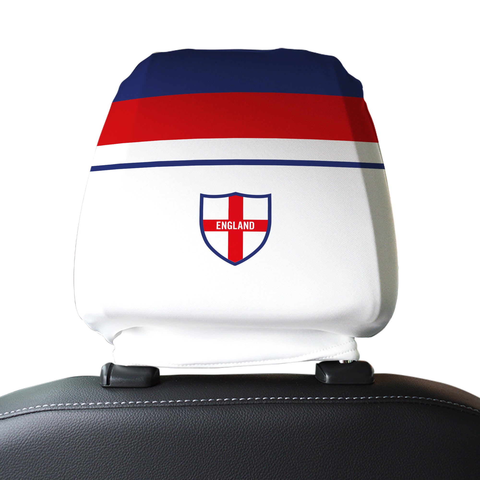 England 1982 Home - Retro Football Shirt - Pack of 2 - Car Seat Headrest Covers