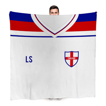 England - 1982 Home Shirt - Retro Fleece Blanket