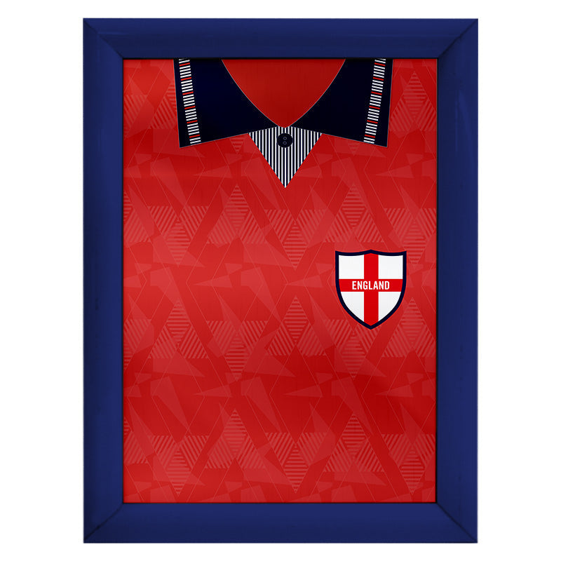 Personalised England - 1990 Away Shirt - A4 Metal Sign Plaque