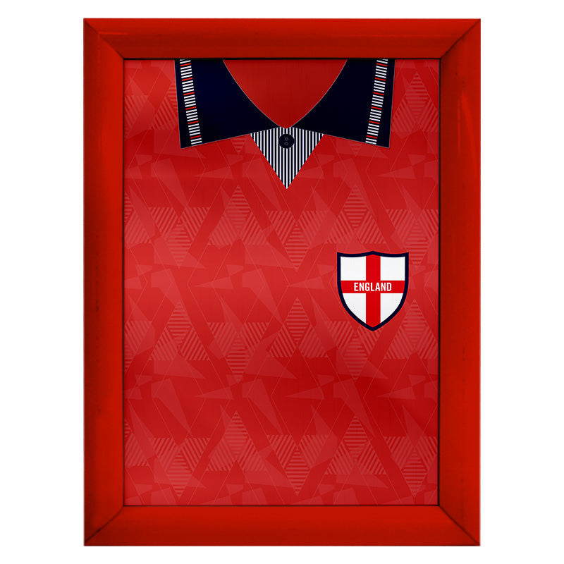 Personalised England - 1990 Away Shirt - A4 Metal Sign Plaque