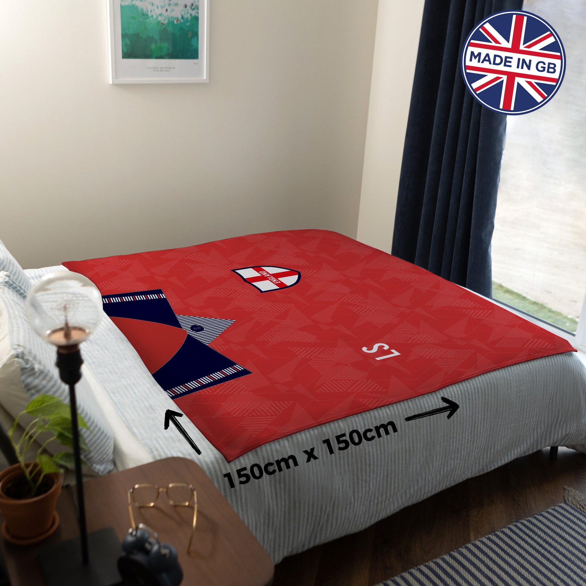 England - 1990 Away Shirt - Retro Fleece Blanket